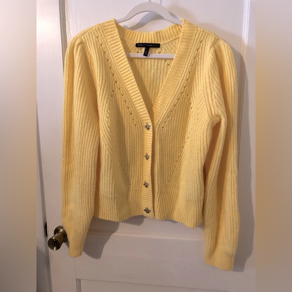J. Crew cardigan sweater with bee  🐝 snaps.